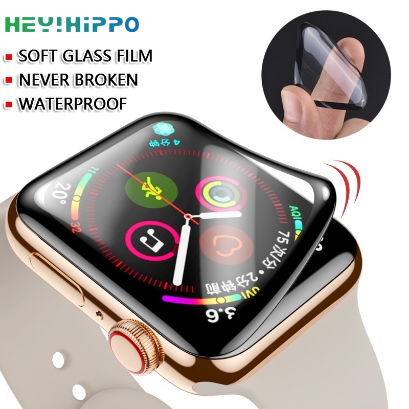 Miếng Dán Bảo Vệ Màn Hình Cho Đồng Hồ Thông Minh apple watch 41MM 45MM 7 6 SE 5 4 3 Kính