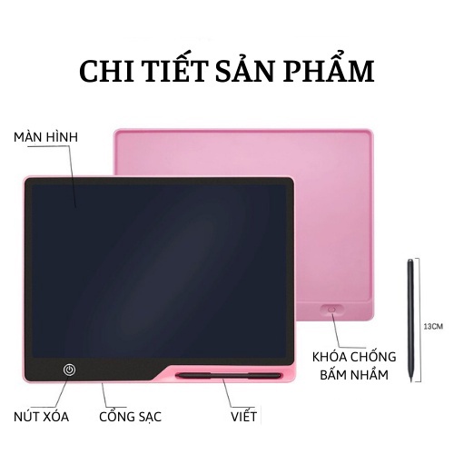 Bảng Vẽ LCD Thông Minh 30x40cm Cho Bé Thỏa Sức Sáng Tạo