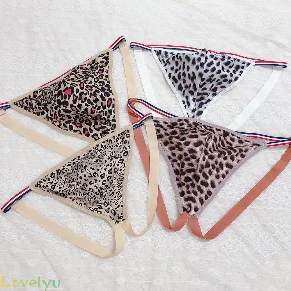 &lt;READY STOCK&gt;Men's Underwear Fashionable High Elasticity Leopard Print Low Waist Plus Size100% brand new！