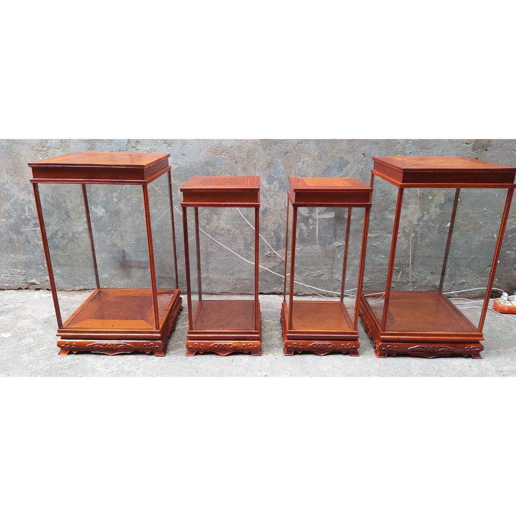 Tủ kính trưng đồ gỗ hương