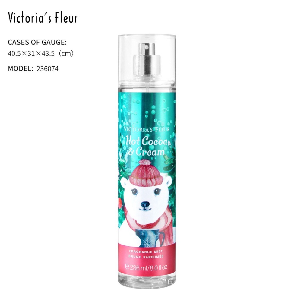 Nước hoa toàn thân, xịt thơm body mist VICTORIA hương thơm dịu dàng 236ml 2360