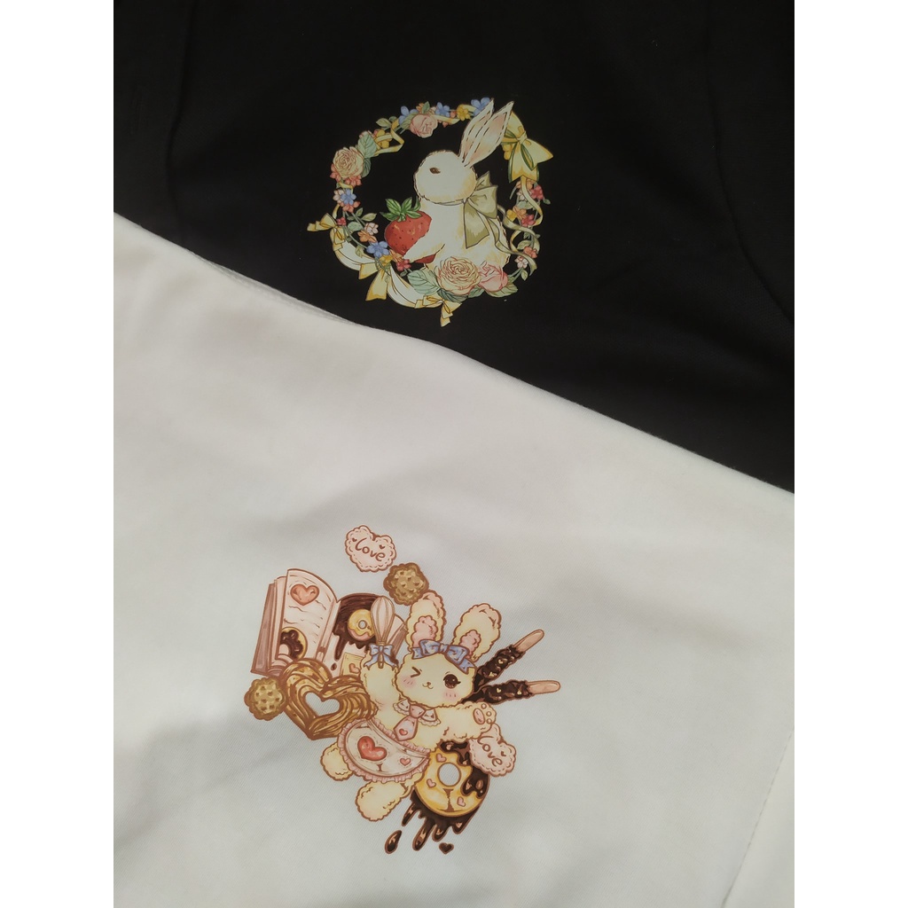 Miếng sticker patch ủi nhiệt hoạ tiết Lolita dễ thương gấu bông dâu tây ngọt ngào