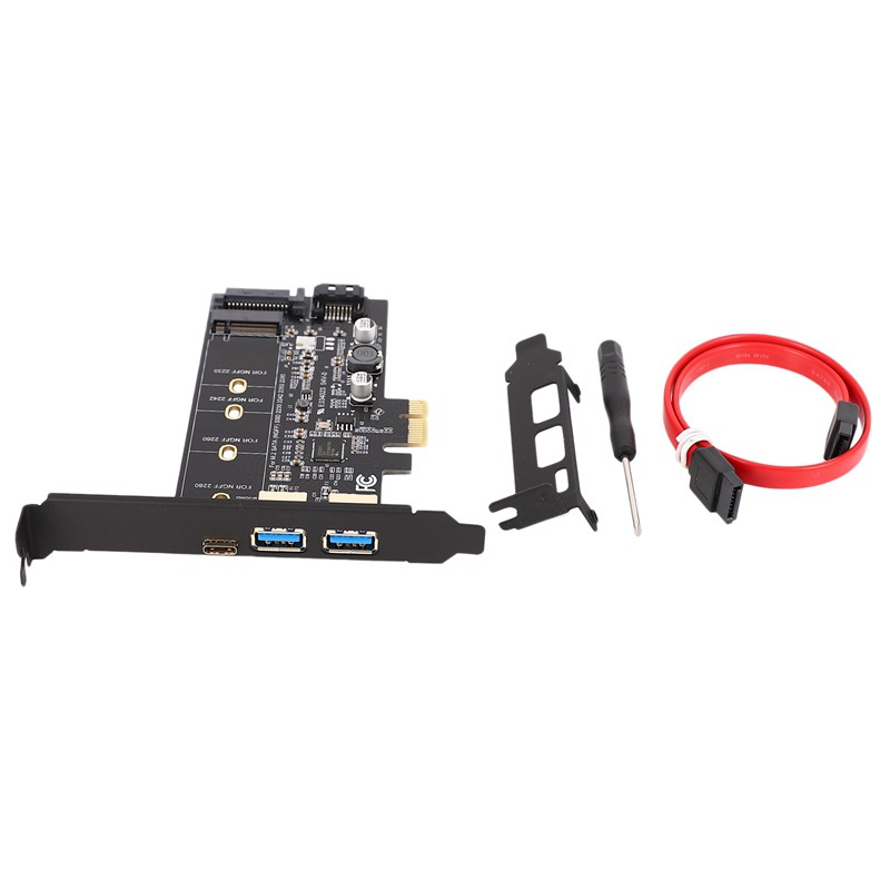 Card Chuyển Đổi Usb 3.0 & Type-C M.2 Pcie M2 Ssd Sata B Key Sang Pci-E M7