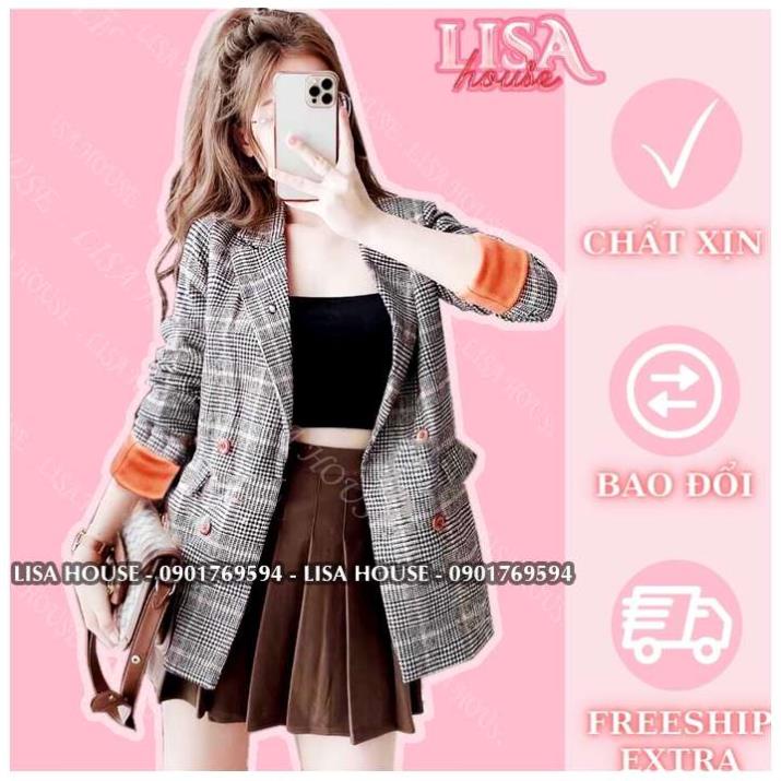 VIP SET DẠ 2 MÓN ÁO KHOÁC DẠ KẺ TAY CAM +CHÂN VÁY XẾP LY LƯNG CHUN , CHẤT CHƠI, SIÊU CHẢNH SIÊU ĐẸP