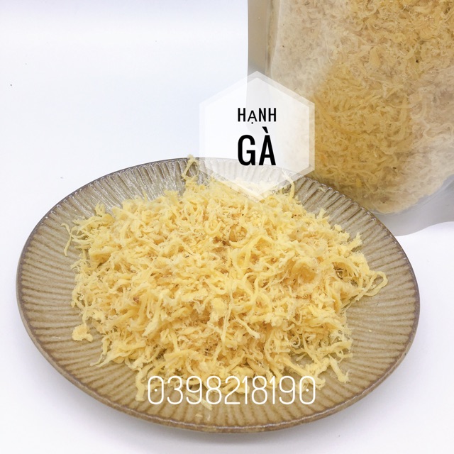 {Hạnh Gà }Ruốc Gà nhà làm  thịt tươi 500gr