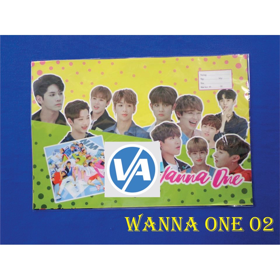 Bìa Bao Tập Kpop Wanna One - Bọc Vở Học Sinh