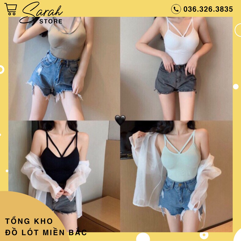 Áo Bra Dáng Dài Cotton Đệm Bàn Tay Cao Cấp V88 | BigBuy360 - bigbuy360.vn