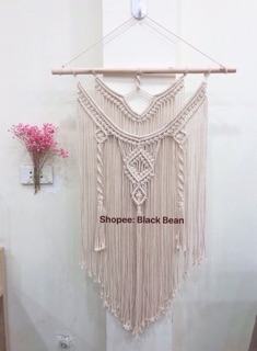 Mành macrame 2 lớp treo tường