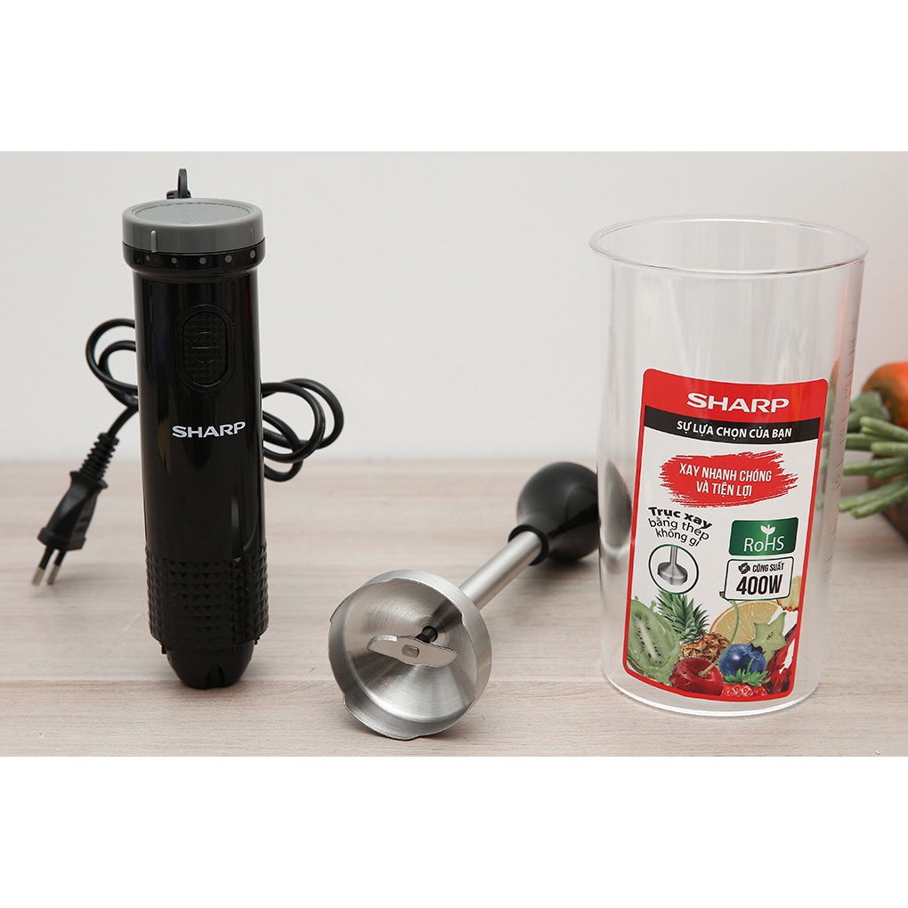 Máy xay sinh tố cầm tay Sharp EM-H074SV-BK 0.7 Lít - Bảo hành chính hãng