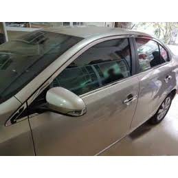 Nẹp cong Kính Vios 2014 - 2018 inox 304 sáng bóng