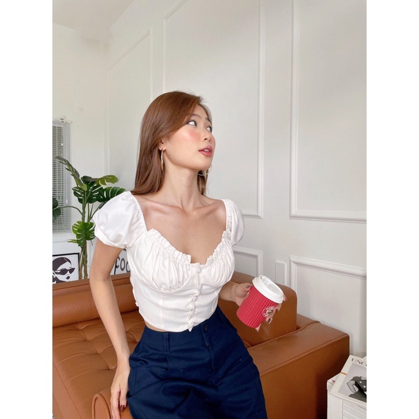 Áo Crotop tay ngắn / Bẹt vai