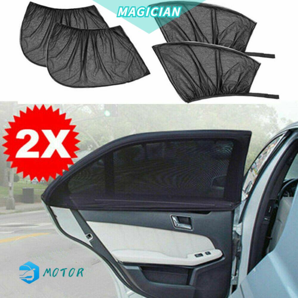 Set 2 tấm lưới che nắng chống muỗi chống tia UV gắn cửa sổ xe hơi tiện dụng