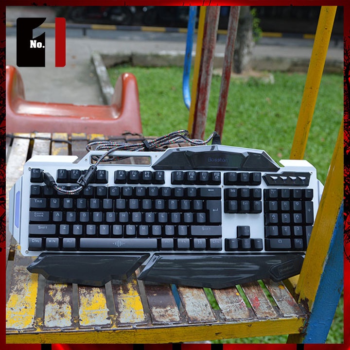 Bàn Phím Cơ Gaming Máy Tính Bosston MK915 Led Rgb Bàn Phím Dây Keycap Xuyên Led Vi Tính Laptop Chơi Game
