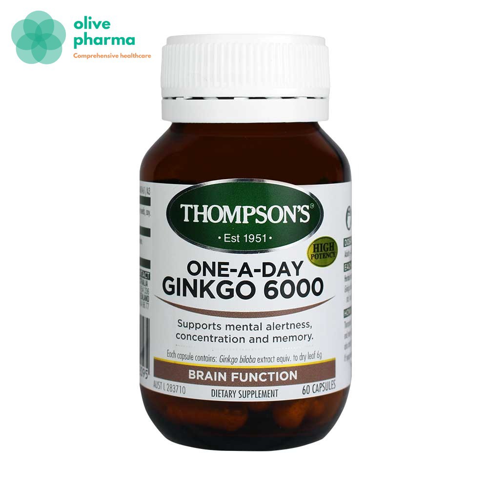 Bổ não , tăng cường trí nhớ Thompson’s Ginkgo | Thế Giới Skin Care