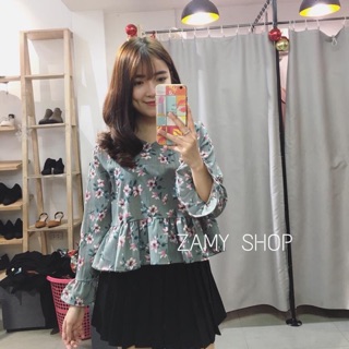Áo baby doll hoa