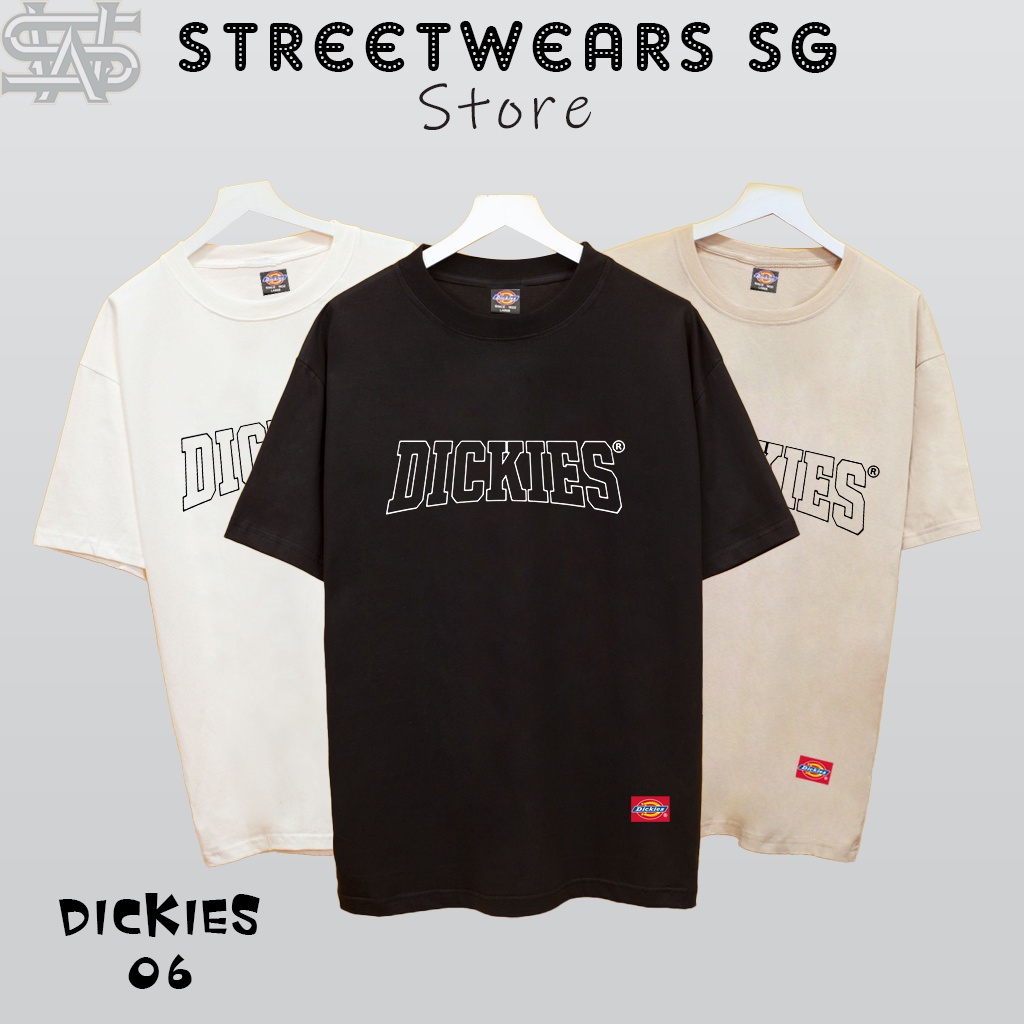 Áo ThunDickies Outline Logo form rộng - T-Shirt Dickies cao cấp-DK06-Streetwears SG
