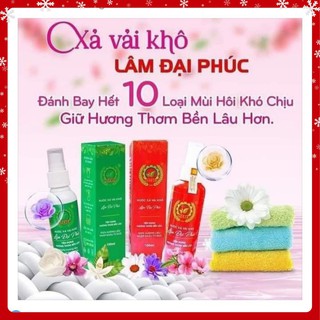Xả Vải Khô Nước Xả Vải Khô Lâm Đại Phúc - Chai Nước Hoa Xịt Thơm Quần Áo Khử Mùi Mồ Hôi, Lưu Hương Bền Lâu