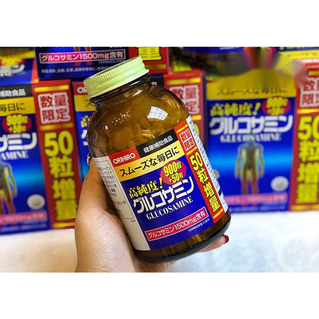 Viên uống xương khớp Glucosamine Orihiro Nhật Bản 950 viên