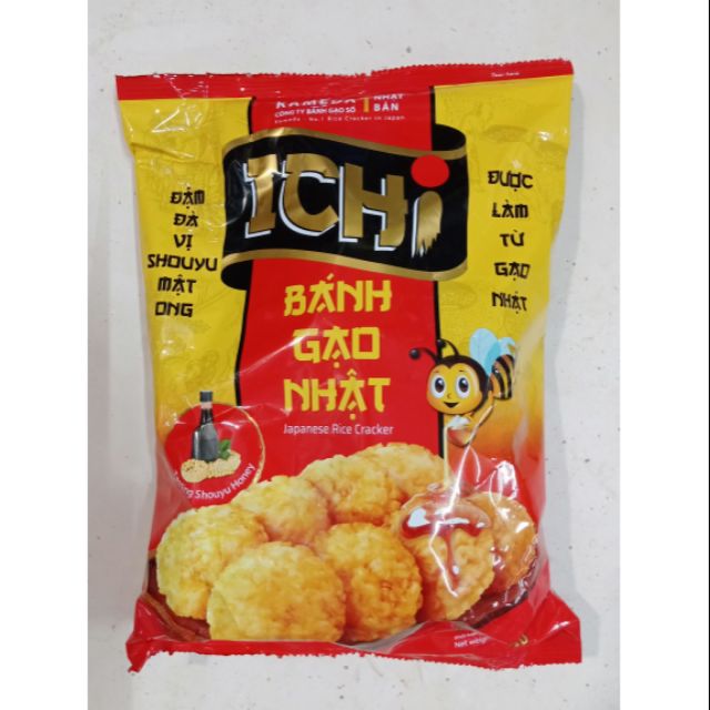 Bánh gạo Nhật Ichi vị mật ong Kameda gói 180g 100g