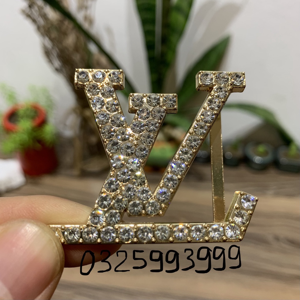 Thắt lưng nam LV, dây lưng nam cao cấp, mặt kim loại nguyên khối đính đá trẻ trung lịch lãm