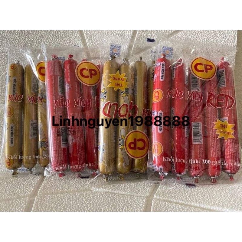 XÚC XÍCH ĂN LIỀN HIỆU CP VỊ HEO/BÒ LOẠI/200g