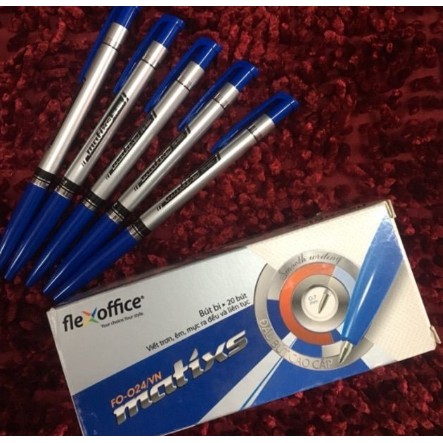 Hộp 20 cây bút bi nét to mã 024