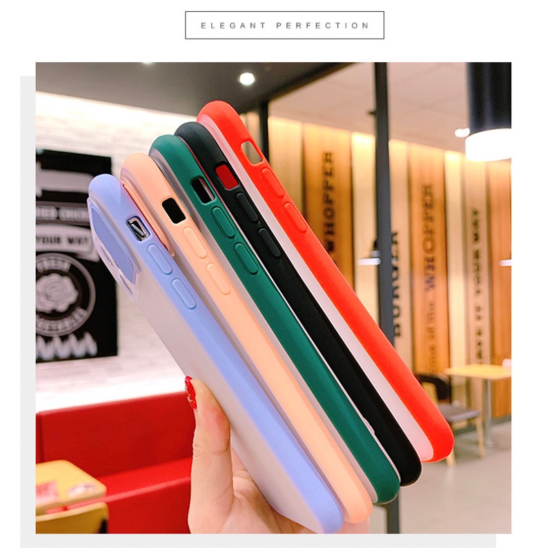 Ốp Điện Thoại Cứng Có Nắp Trượt Bảo Vệ Camera Cho Iphone 12 Mini / 12 Pro / 12 Pro Max