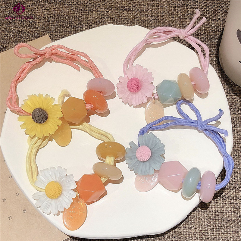 Dây Buộc Tóc Hình Bông Hoa Dễ Thương Cho Nữ