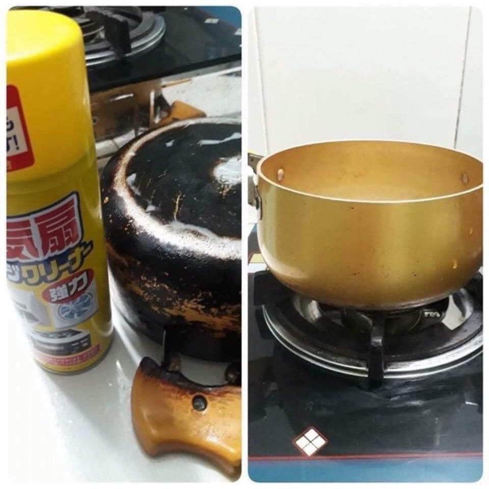 Chai xịt khử mảng bám dầu mỡ Rinrei 330ml