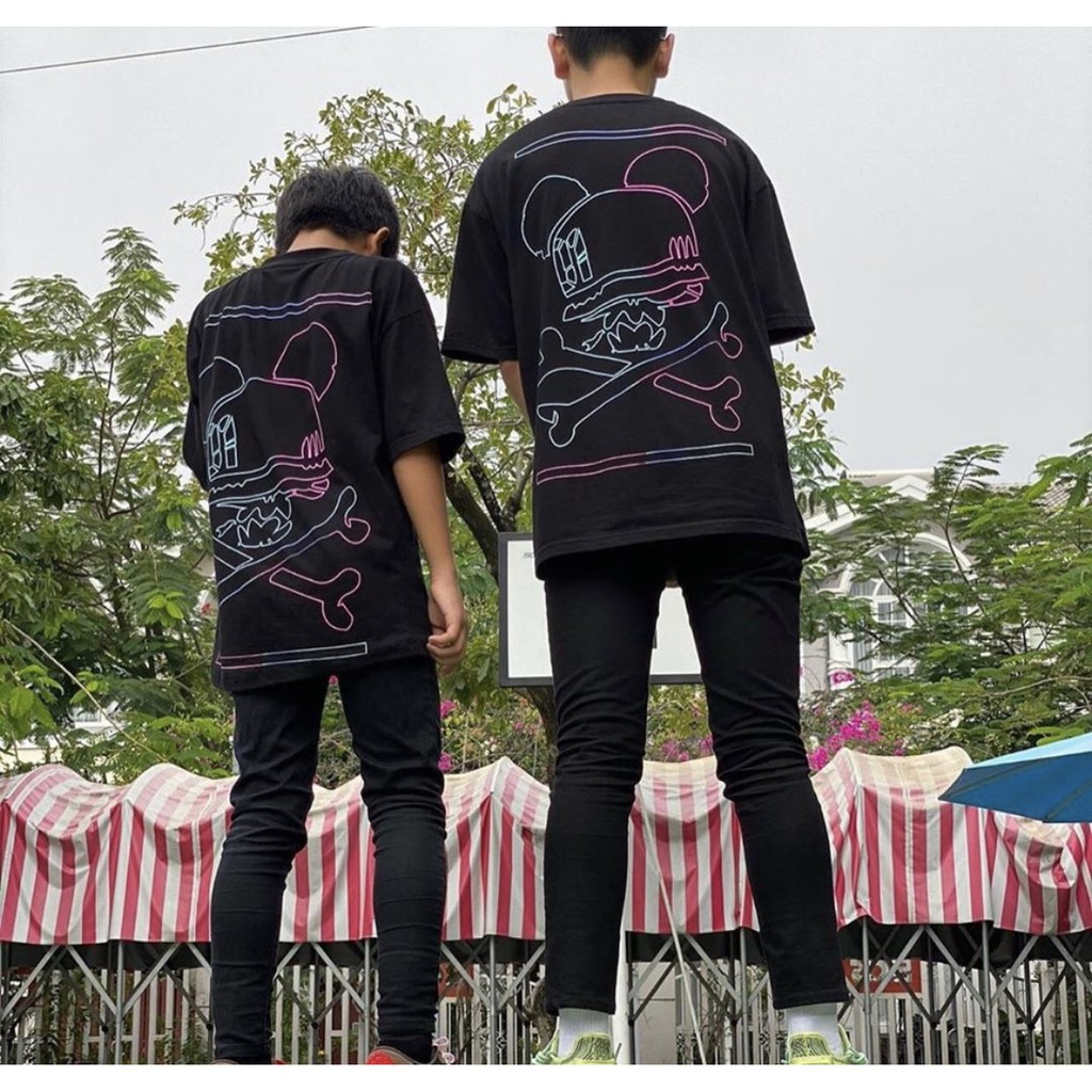 ÁO THUN TEE UNISEX NAM NỮ FORM RỘNG TAY LỠ T-SHIRT CỔ TRÒN CẶP NHÓM KHÚC XƯƠNG BUNNY BAD IS NOT BAD 255