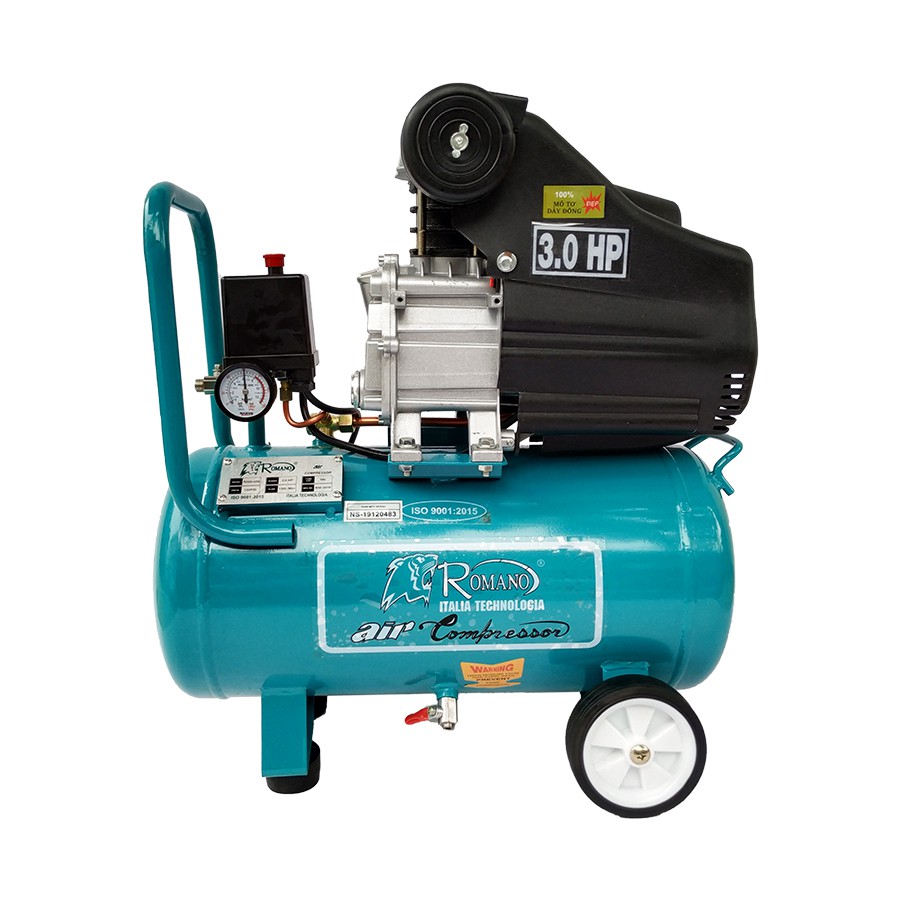 Máy nén khí chạy dầu Romano ROMA4230, Bình 30L, Công suất 3HP, Tặng kèm bình dầu