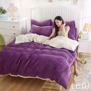 Chăn ga Nỉ nhung Lông cừu cao cấp