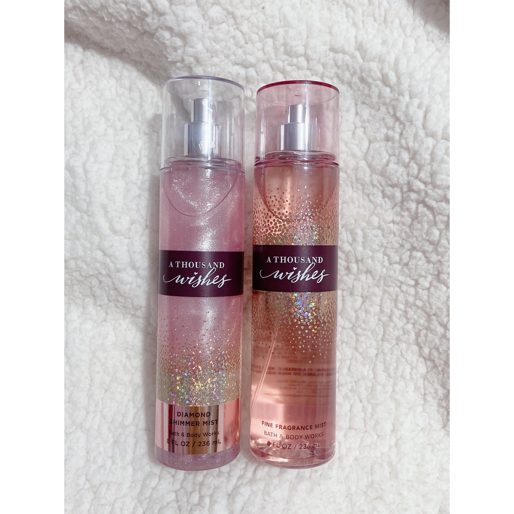A Thousand Wishes BBW Nước hoa Xịt thơm toàn thân Bath & Body Works Fine Fragrance Mist 236ml