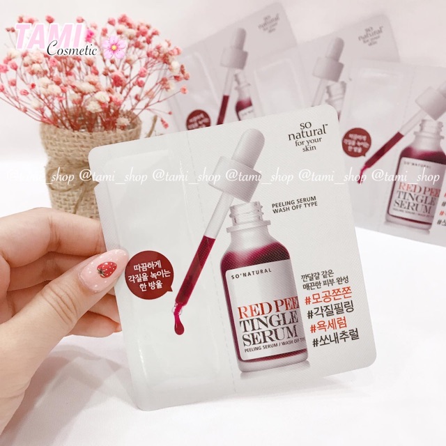 ( Mẫu Mới ) Tinh Chất So' Natural Red Peel Tingle Serum