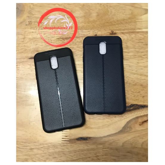 Ốp lưng dẻo giả da Auto Focus Samsung J7 Plus