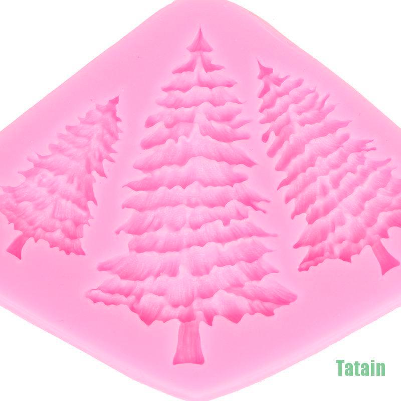 1 khuôn silicone làm bánh tạo hình cây thông giáng sinh