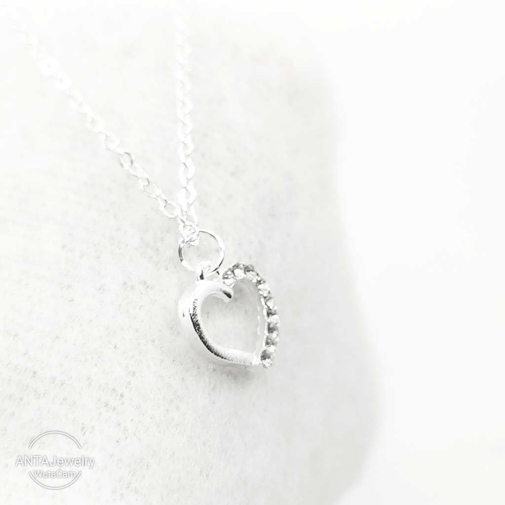 Dây chuyền bạc mặt hình trái tim phong cách Hàn Quốc dành cho nữ ANTA Jewelry - ATJ3550
