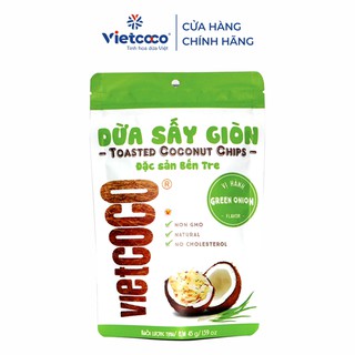 Dừa sấy giòn Vietcoco vị hành túi 45g