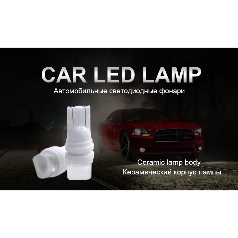 Bộ 10 đèn LED tín hiệu T10 12V 3020 thay thế cho xe hơi