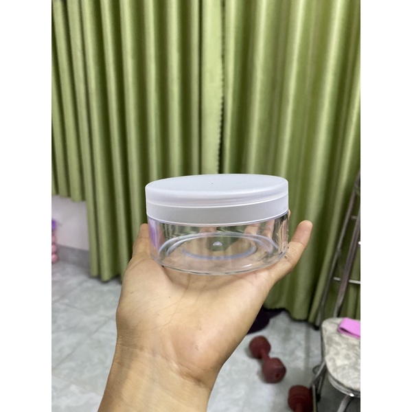 Hủ 200gr trắng (có nắp lót chống tràn)