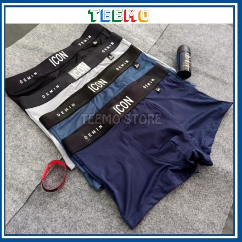 Quần Lót Nam ICON DEMIN Thun Lạnh - Sịp Đùi Nam Cotton Mềm Mịn Co Giãn 4 Chiều | Teemo