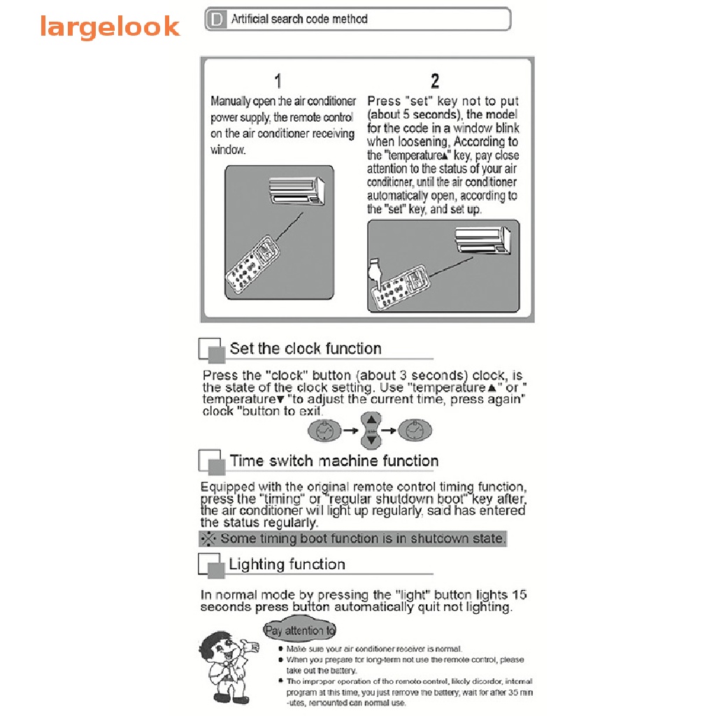 Điều Khiển Từ Xa K-1028E AC Màn Hình LCD Không Dây Cho Máy Lạnh