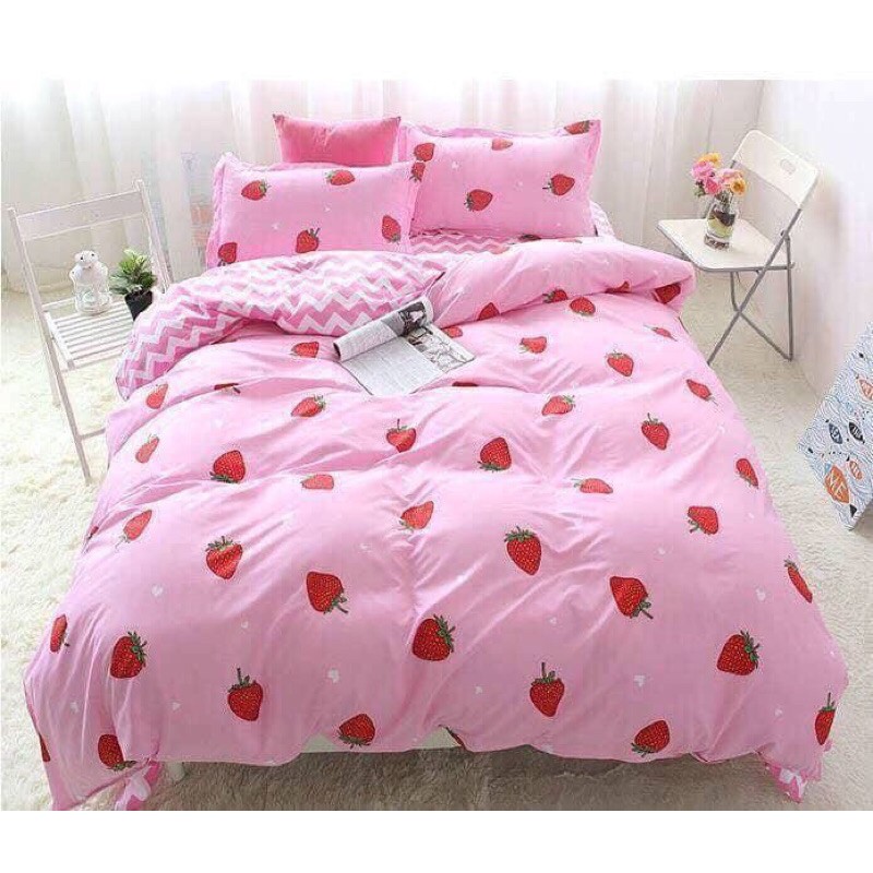 Vỏ bọc mền, vỏ chăn lồng được ruột, chăn hè thu, chăn mỏng có khoá kéo chất poly mẫu Vịt Vàng