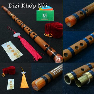 Sáo dizi khớp nối ( tặng gúi nhung, màng rung, dây treo)