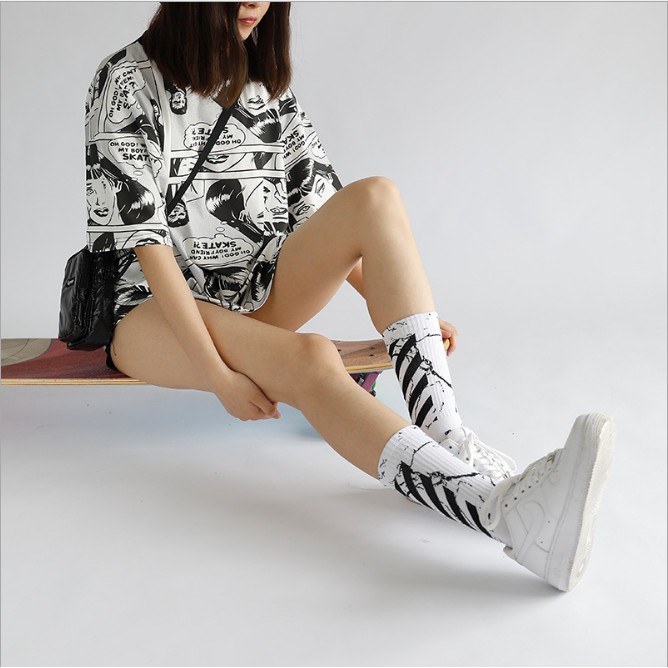 Vớ cổ trung phong cách hip hop