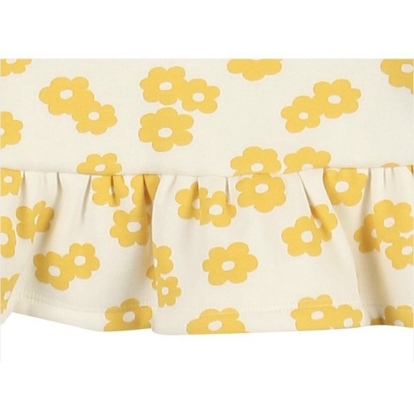 Áo váy Agabang lót lông hoa vàng bèo gấu dễ thương Nga Fish A7LH8