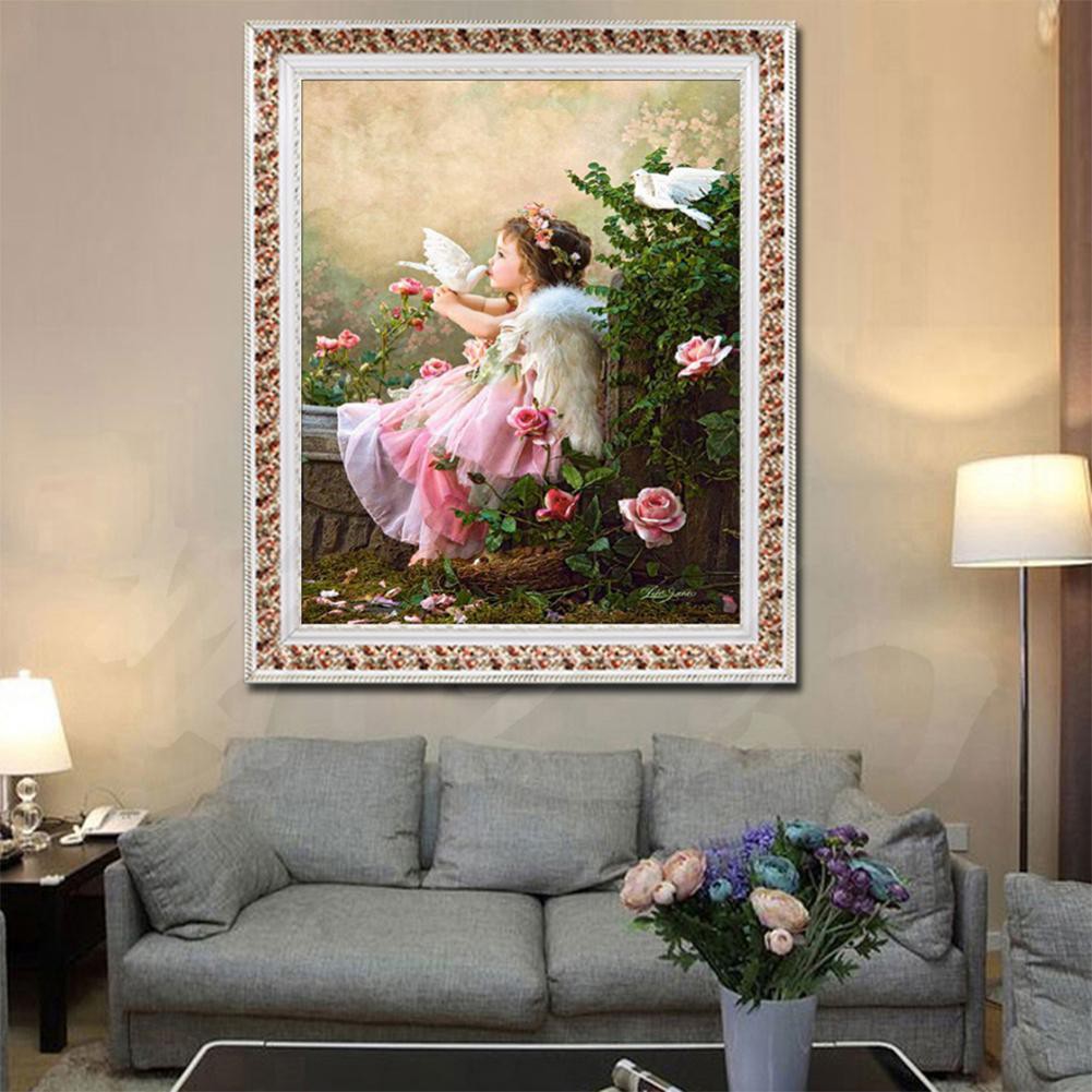 Bộ tranh đính đá tự làm kiểu dáng cô gái xinh xắn dễ thương 5D | BigBuy360 - bigbuy360.vn