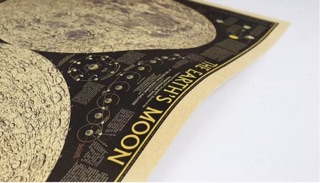 Poster Moon Map