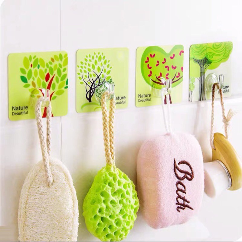 Móc Dán Tường Siêu Chịu Lực In Hoạ Tiết 3D Độc Đáo - MD02