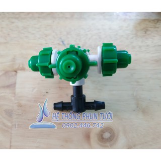 Béc 4 hướng kèm nối nhanh 6mm